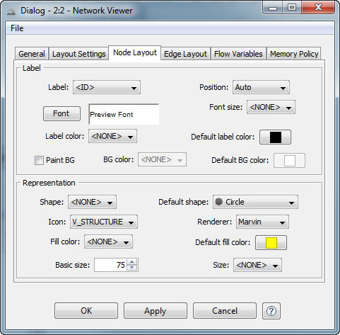 Node renderer configuratiuon